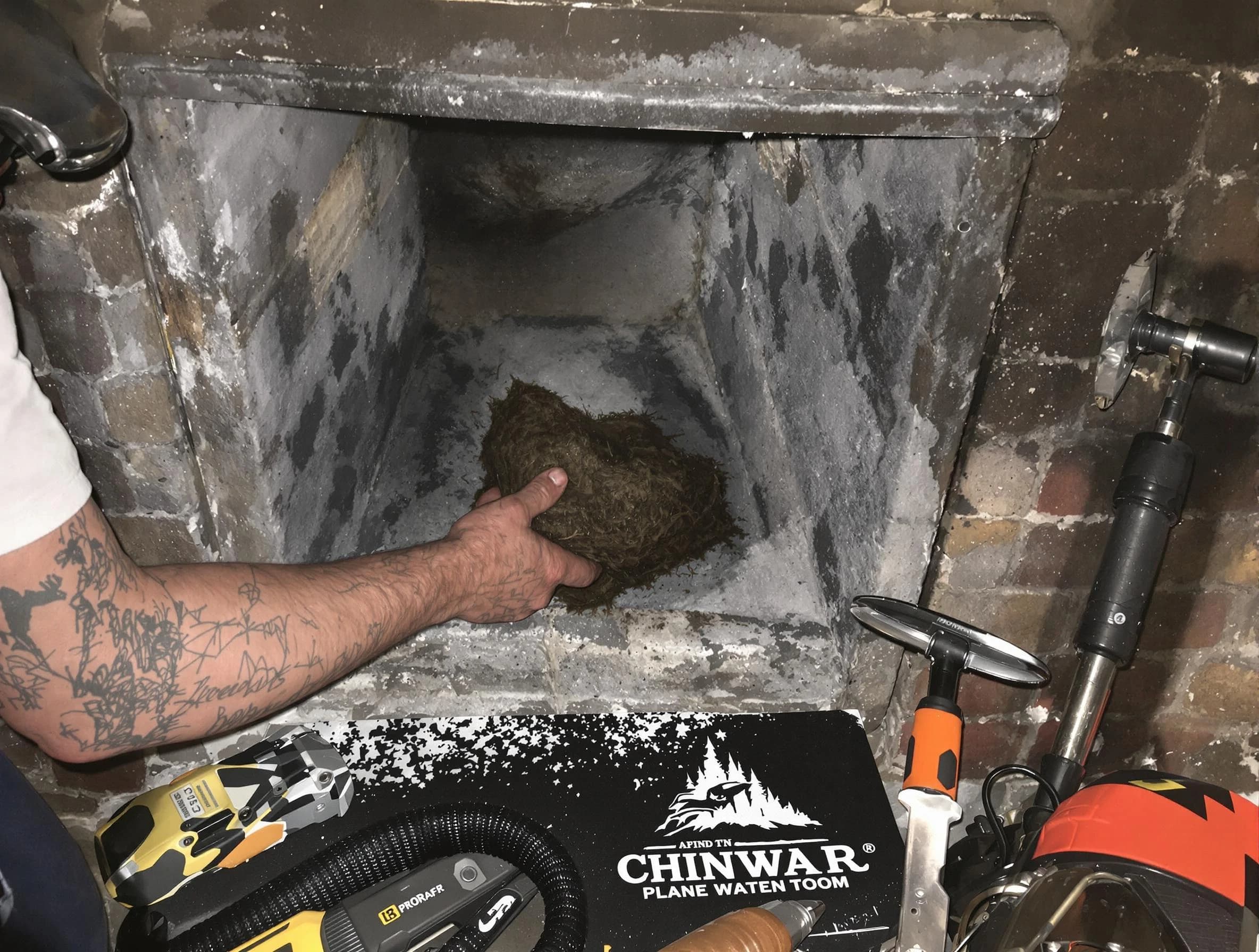 Litchfield Park Chimney Sweep safely removing debris and screening chimney in Litchfield Park, AZ