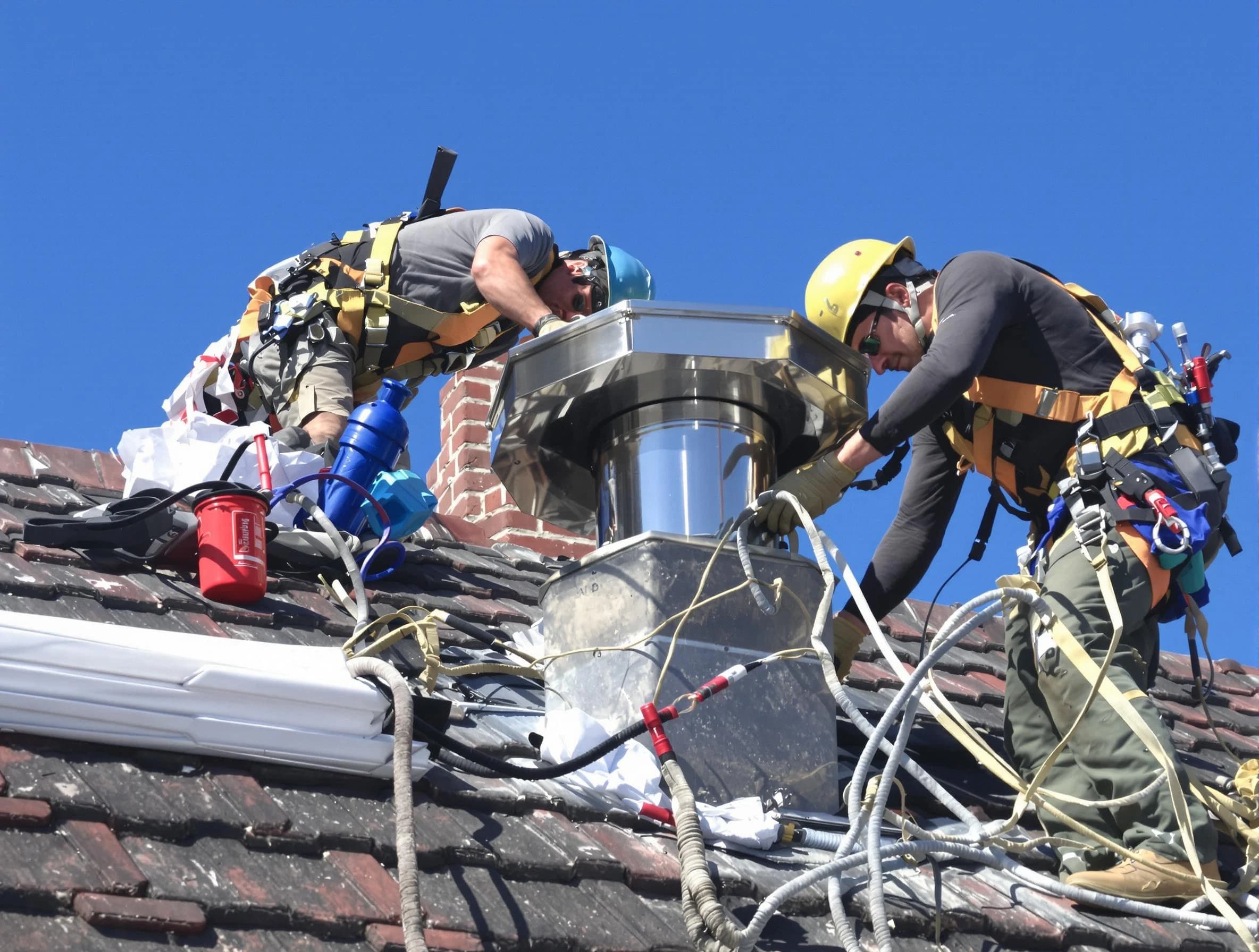 Protective chimney cap installed by Litchfield Park Chimney Sweep in Litchfield Park, AZ