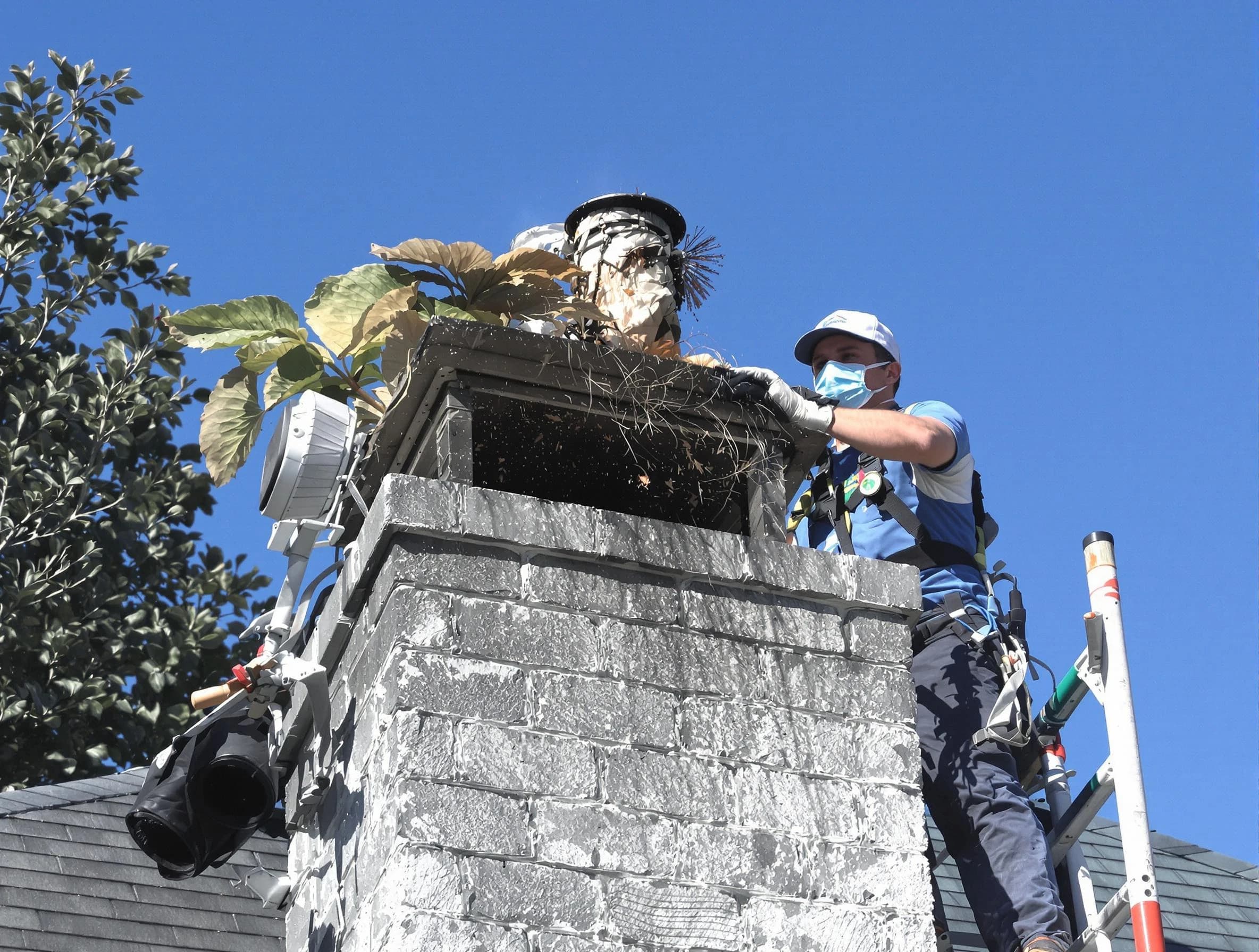 Litchfield Park Chimney Sweep specialist performing chimney cleaning in Litchfield Park, AZ