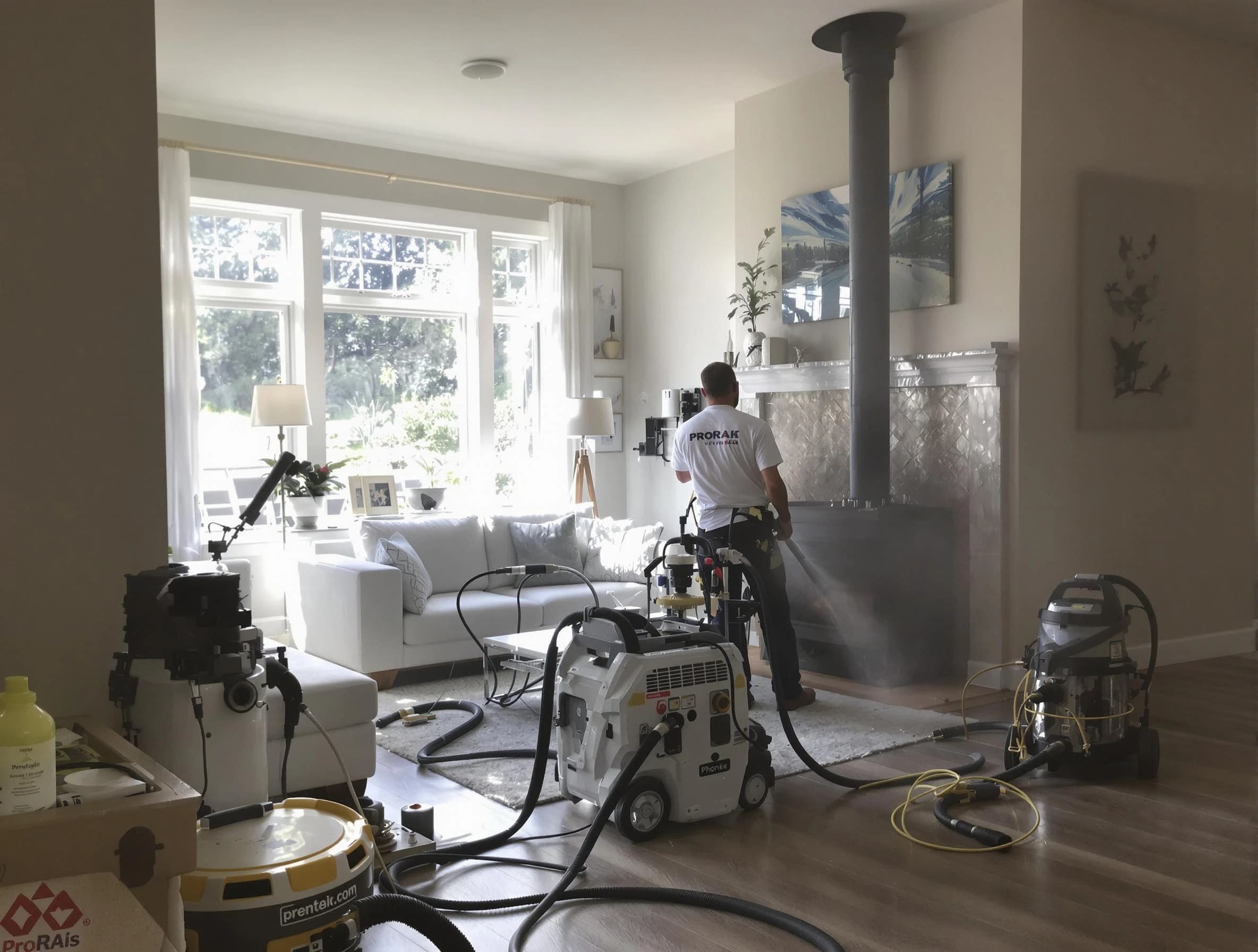 Soot removal service by Litchfield Park Chimney Sweep for a fireplace in Litchfield Park, AZ