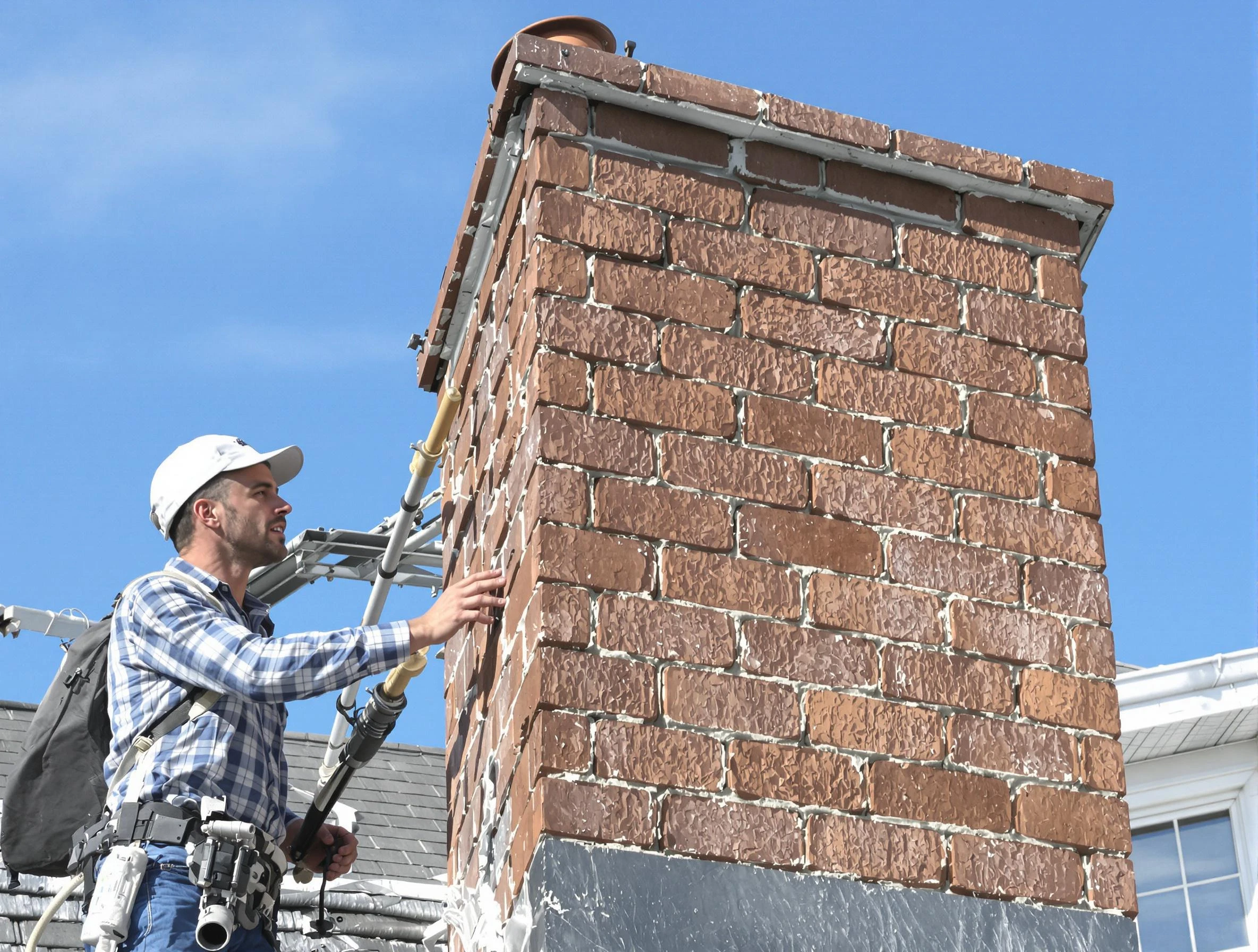 Brickwork for a chimney rebuild by Litchfield Park Chimney Sweep in Litchfield Park, AZ