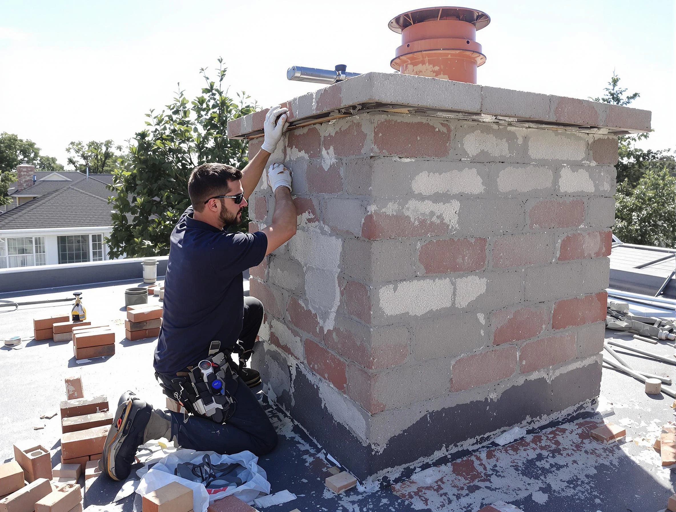 Advanced chimney repair process by Litchfield Park Chimney Sweep in Litchfield Park, AZ